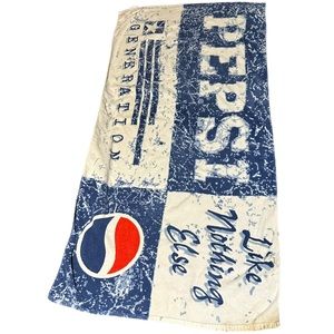 Vintage Pepsi Generation Beach Towel Like Nothing Else 29”x58”